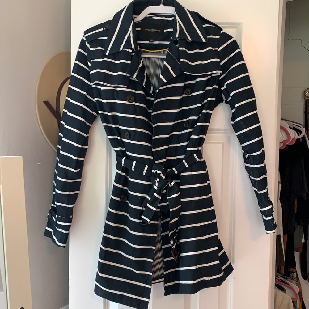 Striped Pea Coat